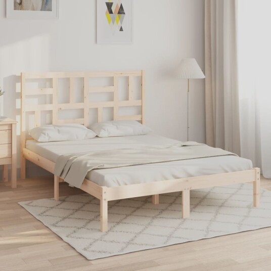 vidaXL Sengeramme heltre 150x200 cm 5FT King Size 8720287046974