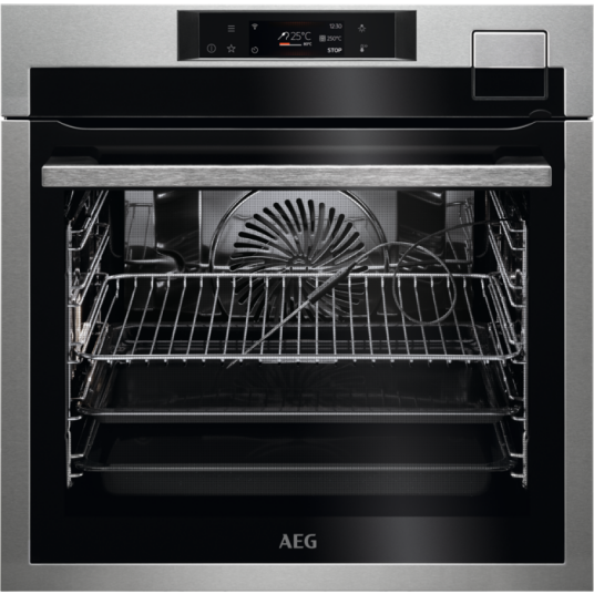 AEG 9000 SteamPro Innebygget Ovn 70 L A++ Rustfritt stål med Anti finger print BFS8802M