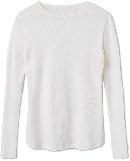 Run & Relax Basic Rib Long Sleeve Dame Cream M