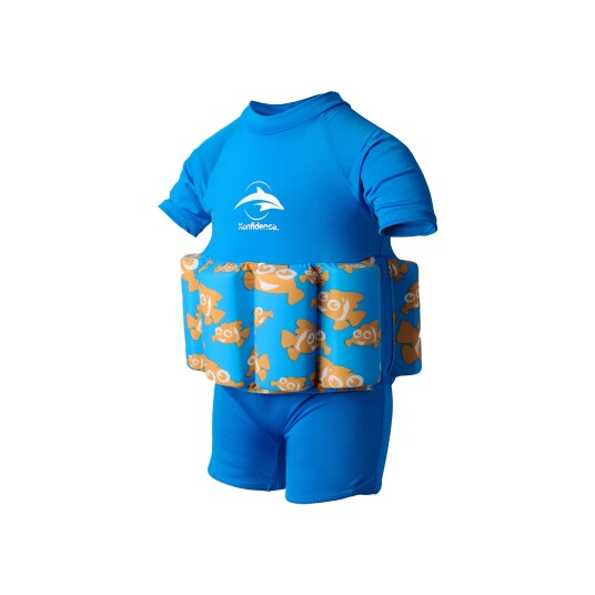 Konfidence Floatsuit Blue Clownfish Small 1-2år