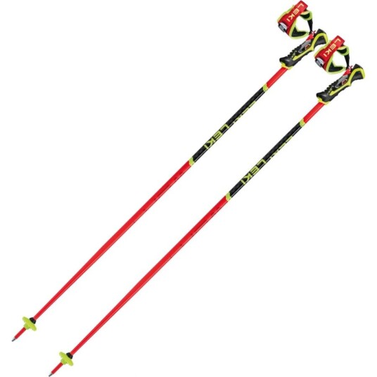 Leki WCR TBS SL 3D, Skistave, rød 115cm