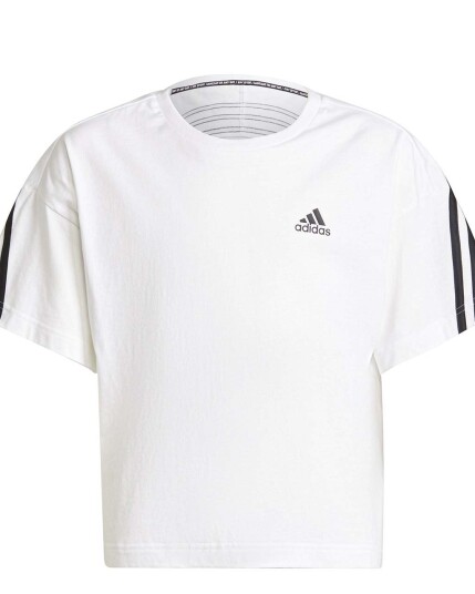 Adidas G FI 3S Tee JR White/Black (Storlek 164)