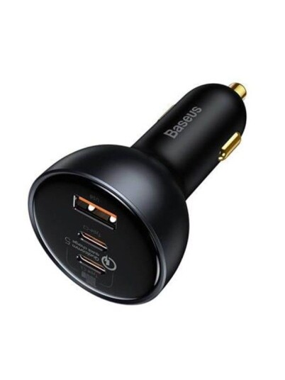 Baseus Car Charger  Qualcomm USB 2x USB-C 160W (Grey)