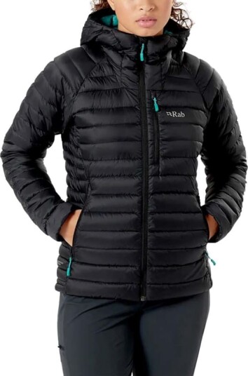 Rab Women's Microlight Alpine Jacket L, Black