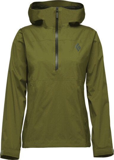 Black Diamond Women's Stormline Stretch Anorak S, Camp Green