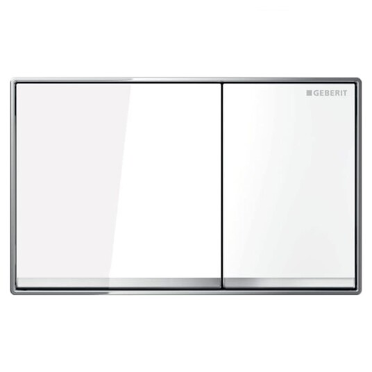 Geberit Betjeningsplate Omega 60 Glass, Hvit