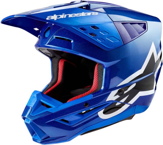 Alpinestars S-M5 Corp 2024 Motocross Hjelm S Blå