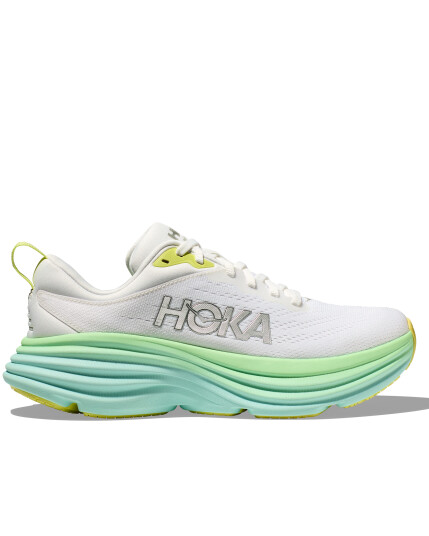 Hoka Bondi 8 Blanc De Blanc/Sunlit Ocean 45 1/3 Dame