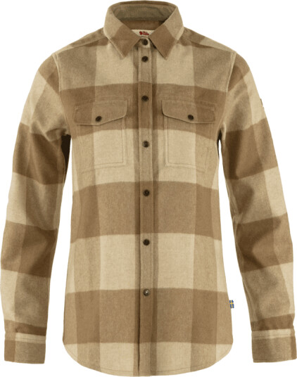 Fjellreven Women's Canada Shirt S , Buckwheat Brown-Light Beige