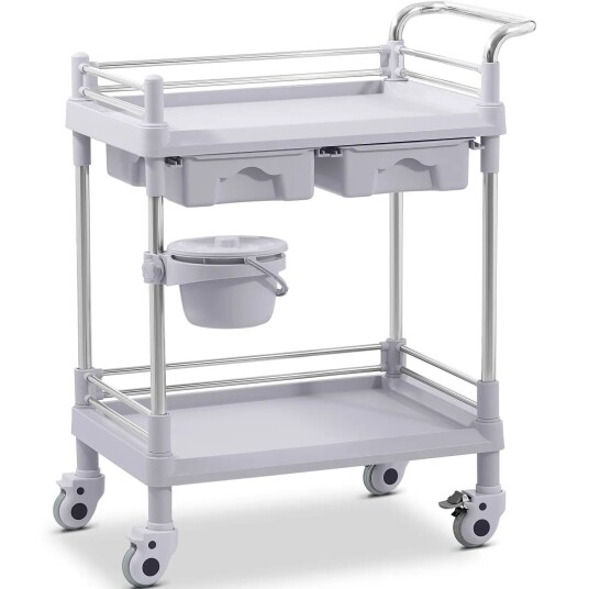 Steinberg Systems Laboratory Trolley  2 shelves each 53 x 38 x 14 cm  2 drawers  40 kg 10030842