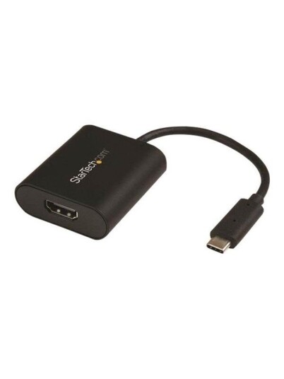 StarTech.com USB-C to HDMI Adapter with Presentation Mode Switch - 4K 60Hz - external video adapter - black