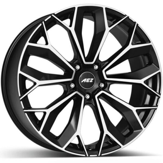 Aez Leipzig Black Polished 10.5x21 5x114.3 ET48 B64.1