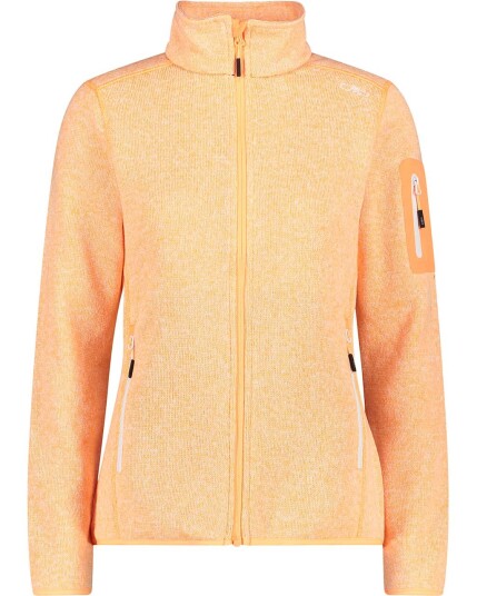 Cmp Knit Fleece Jacket W Sunrise/Bianco (Storlek 40)