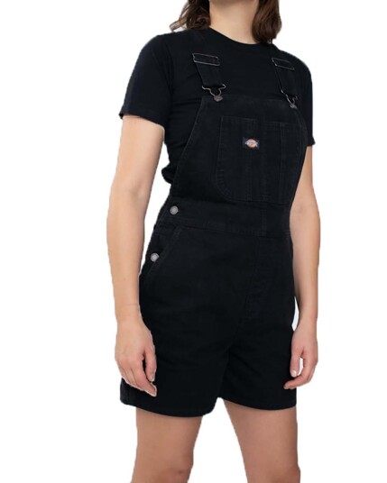 Dickies Duck Canvas Short Bib W SW Black (Storlek XS)