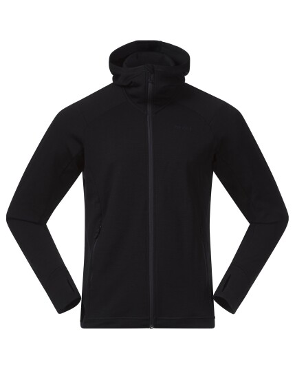 Bergans Ulstein Wool Hood Jacket M Black (Storlek M)