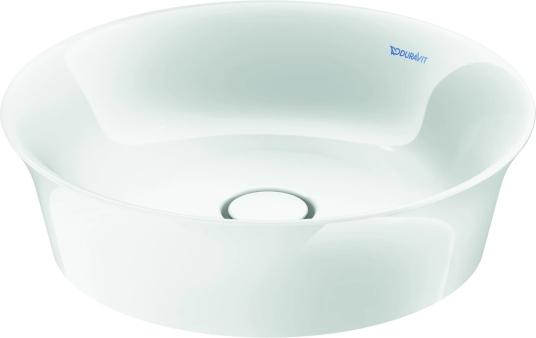 Duravit White Tulip Toppmontert Servant Ø430 mm, u/bl.hull, u/o.l, Hvit