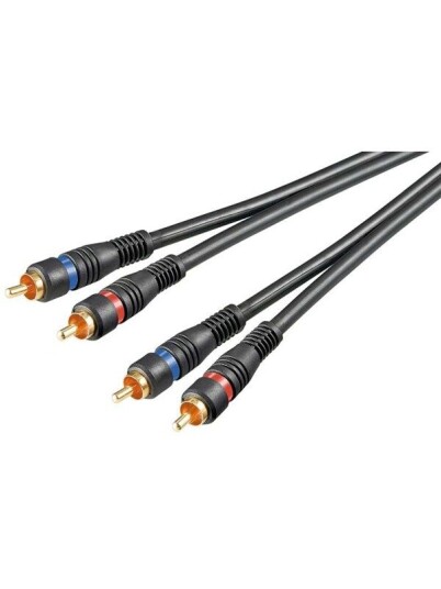 Pro RCA Stereo Cable - Shielded - 1.5m