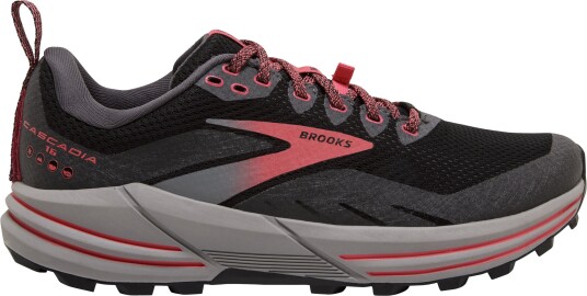 Brooks Cascadia 16 Gtx Dame Black/Blackened Pearl/Cora 37.5