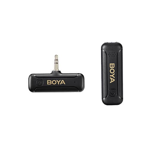 Boya By-wm3t2-m1 Trådløst Mikrofonsystem Med 3,5 Mm Trs-kontakter