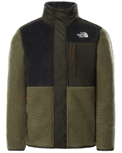 The North Face Forrset Mixed Media Jacket F/Z JR Burnt Olive Green (Storlek M)