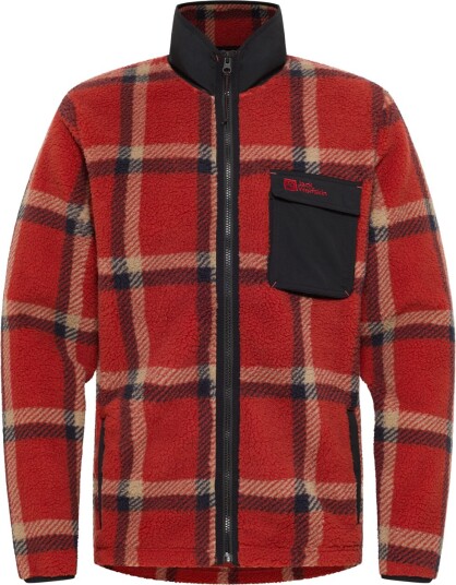 Jack Wolfskin Men's Felslicht Check Jacket Intense Rust L