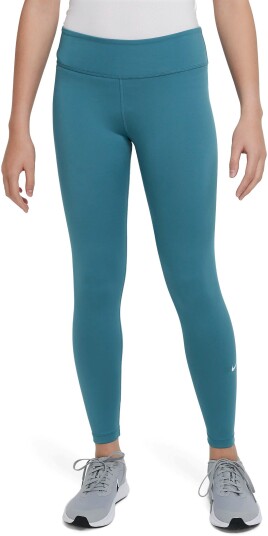 Nike Dri-Fit One Leggings Junior Mineral Teal/White L (12-13)