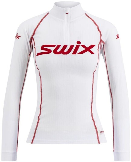 Swix Racex Bodywear Halfzip Dame Bright White L