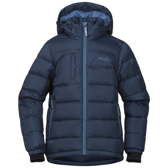 Bergans Down Youth Jacket Dark Steel Blue/Steel Blue (Storlek 152)