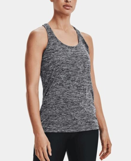 Under Armour Tech Tank - Twist Wmn Black/metallic Silver Black/Metallic Silver female L