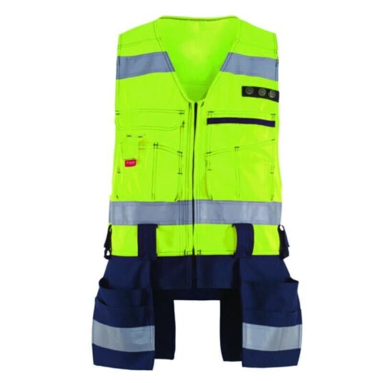 Strakofa Synlig Plus Håndverkervest Str. (US/ CA): M, HiVis Gul