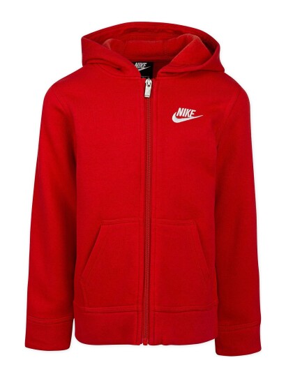 Nike Nkn Club Fleece Fz Hoodie / Nkn Club Fleece Fz Hoodie Red Nike UNIVERSITY RED 92-98,98-104,104-110,110-116,116-122