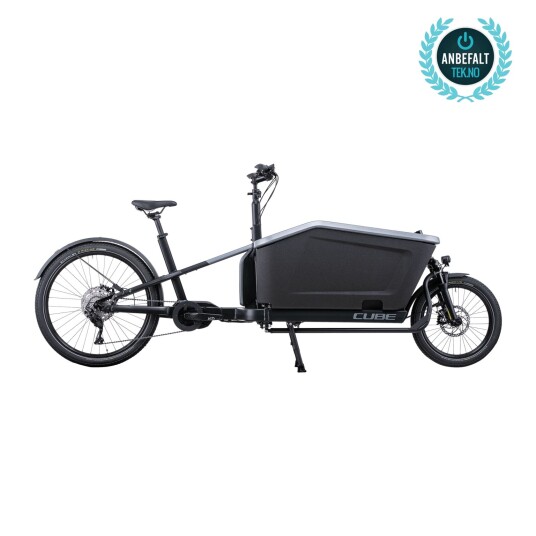 Cube Cargo Hybrid Sport Dual Cargo 85Nm 500Wh 23, elsykkel, lastesykkel, unisex 20" / 27.5" Flashgrey´N´Black