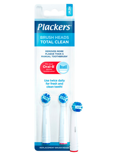 Plackers Total Clean Refill børstehode 2 stk.