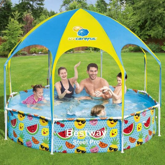 Bestway Frittstående barnebasseng Steel Pro UV Careful 244x51 cm