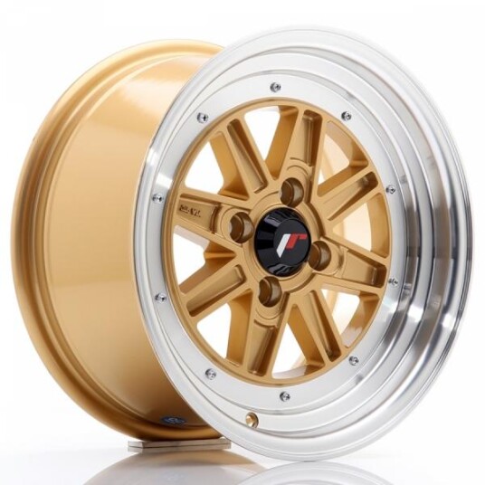 Japan Racing Jr31 Gold Machined Lip 7.5x15 4x100 ET20 B73.1