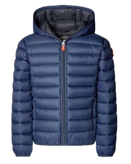 Save The Duck Dony Hooded Jacket J30650 JR Blue Black (Storlek 12)