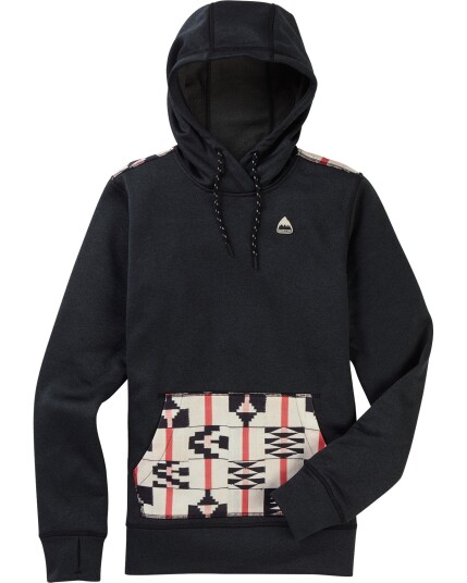 Burton Oak Pullover W Heather True Black/Burbrk (Storlek S)