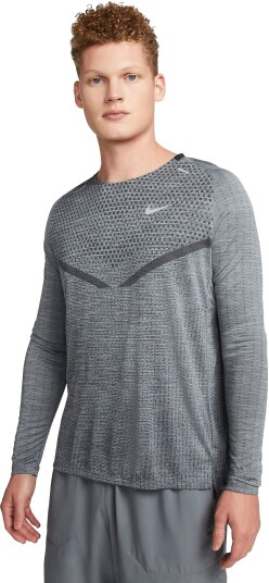 Nike Dri-Fit Adv Techknit Ultra Ls Top Herre Black/Smoke Grey L