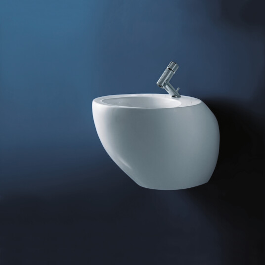 LAUFEN IL BAGNO ALESSI ONE VEGGHENGT BIDÉ 58,5X38 CM LCC HVIT