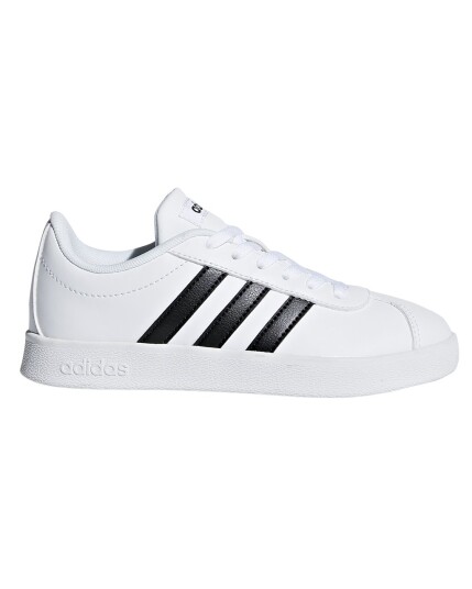 Adidas VL Court 2.0 JR Cloud White/Core Black/Cloud White (Storlek 29 EU)