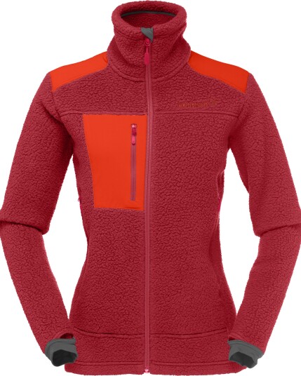 Norrøna Trollveggen Thermal Pro Jacket W Jester rød (Storlek M)