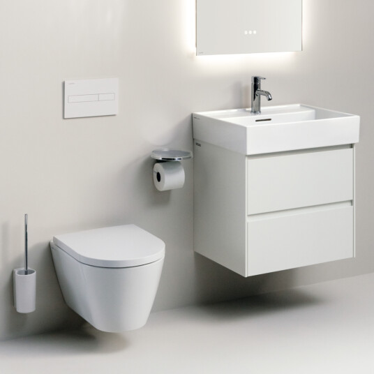 LAUFEN KARTELL SERVANT 60X46 CM U/ARMATURHULL HVIT