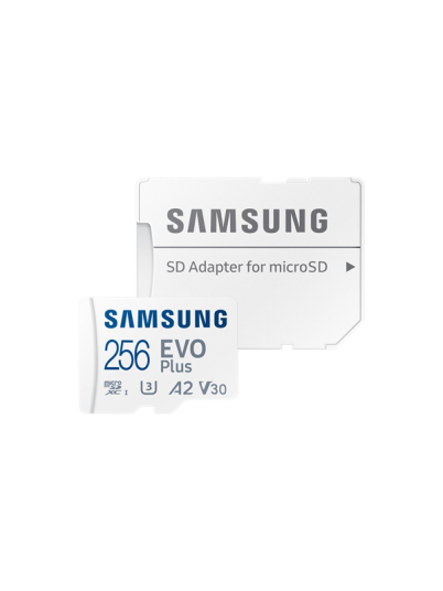 Samsung EVO Plus microSD/SD - 160MB/s - 256GB