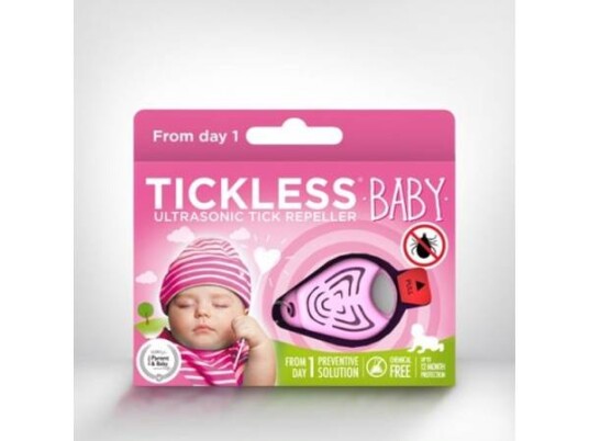 Tickless Flåttjager Baby   Rosa