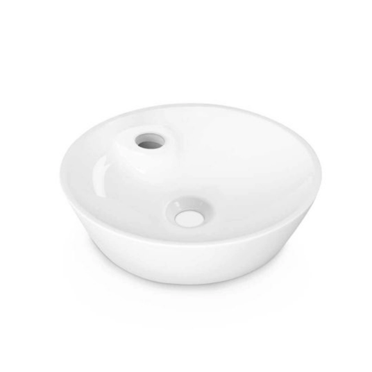 Bathco Lieja servant Toppmontert Servant Ø45x12 cm, uten overløp, Hvit