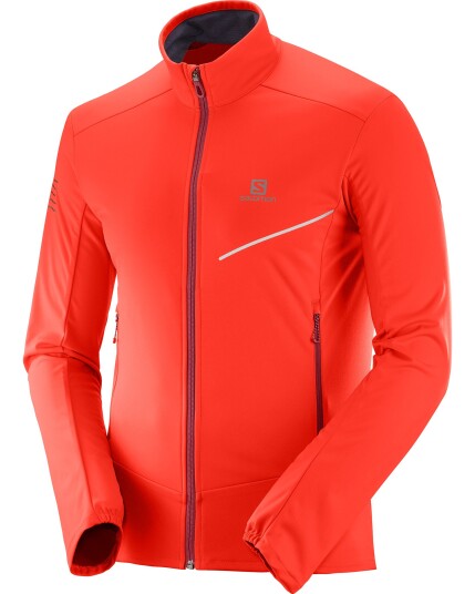 Salomon RS Warm Softshell Jacket M Fiery Red (Storlek L)