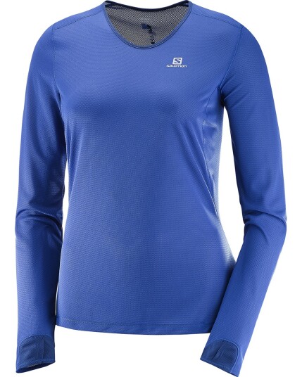 Salomon Lightning L/S Tee W Sodalite/Medieval Blue (Storlek M)