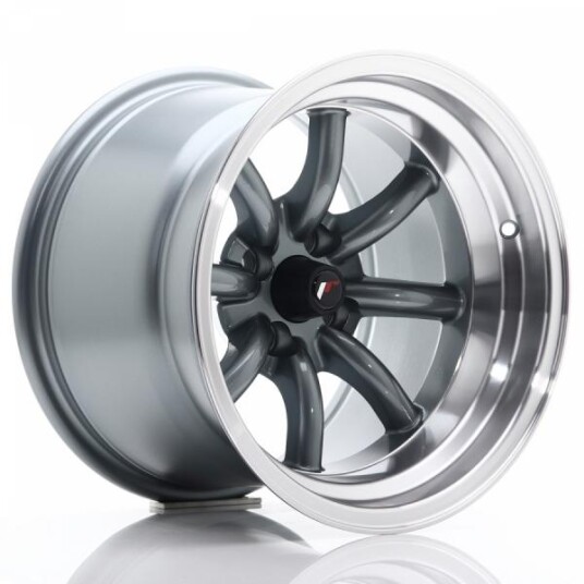 Japan Racing Jr19 Gun Metal Machined Lip 9x15 4x100 ET-13 B73.1