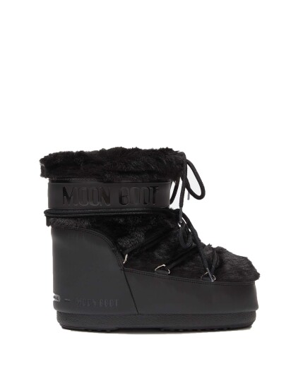 Moon Boot Icon Low Faux Fur Black (Storlek 39/41)