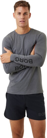 Bjørn Borg Borg Long Sleeve Herre Gy/Dark Grey Melange XL